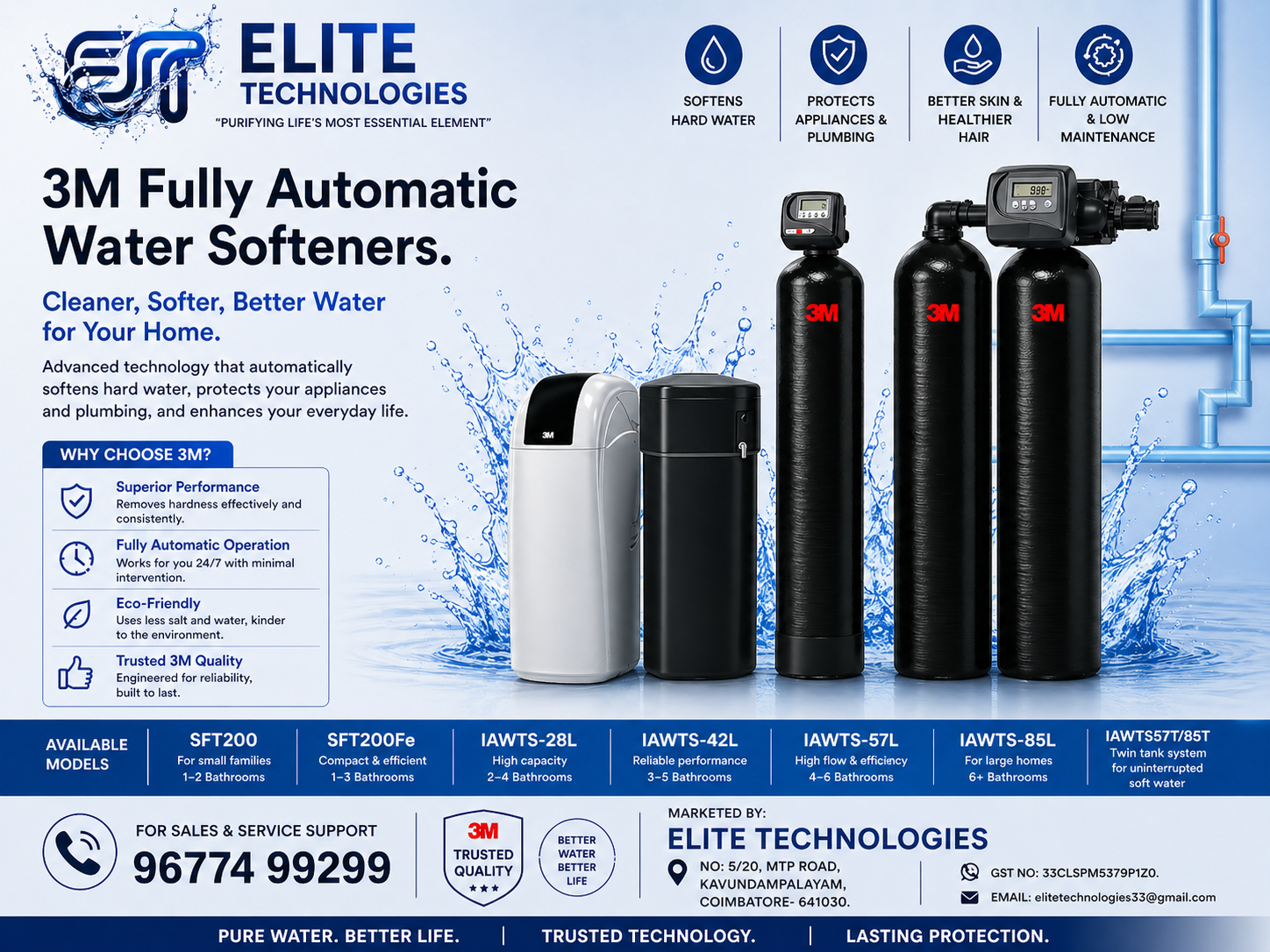 3M Fully Automatic Water Softener